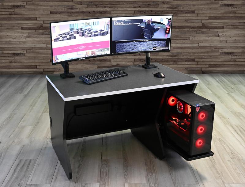 Educational Gaming Desk With Slide Out Shelf