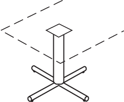 Metal X Cross Base- Multi Purpose Tables