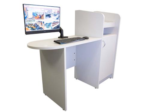 Podium With D-Top Workstation