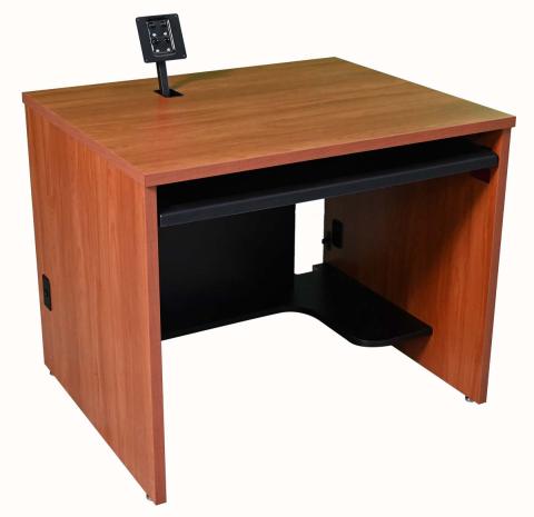 Computer Training Desk_Single_SMA_WildCherryWS&B_FL