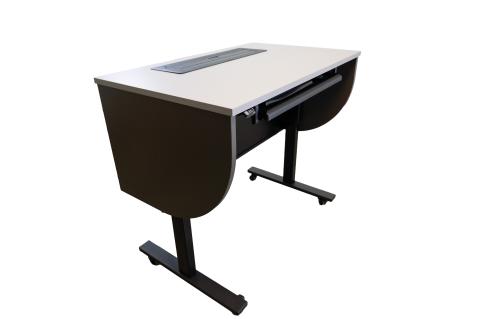 Sit/Stand Podium_Trolley_Casters