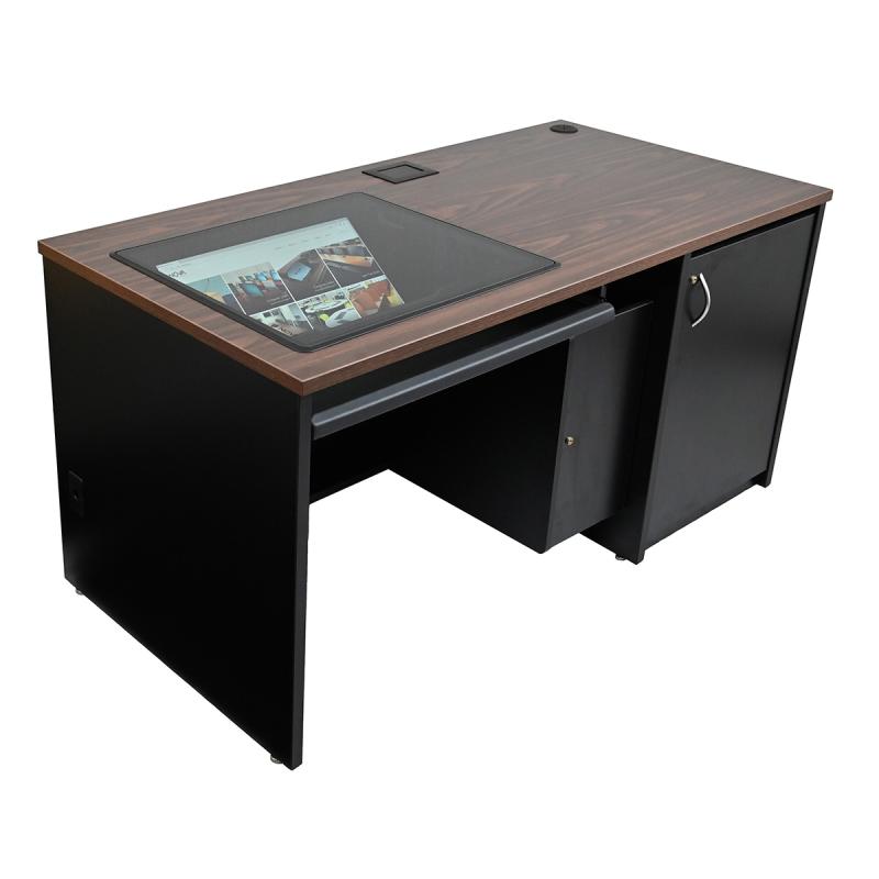 Seated Height Lectern Downview Locking CP Storage