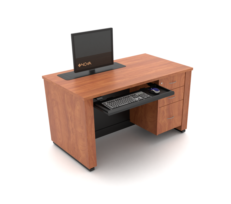 Sit-Stand Instructor Desk_Trolley_Up_Seated